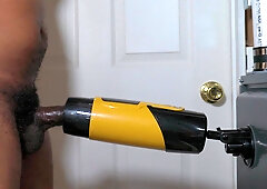 Automatic Pecker Jacking and Jerking Palms Free-For-All Climax in Dungeon Space