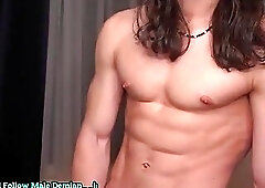 Yummy body builder shows off his body