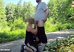 Hetero Stud Steven and I Gargle Eachother in the Forest and I Rail Him Without a condom