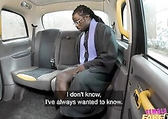 Female Fake Taxi Large Titty Pornstar Black Mystique Rides A Priest In The Back Of Her Taxi