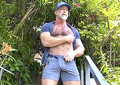 Old man Lance Charger fucked by a slightly younger man