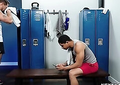 Fantastic muscle worship and locker room scene!