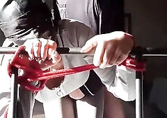 I love being drilled doggy style, preferably bound up. In this movie, u can have a fun some banging and watch my face destroyed by multiple orgasms as