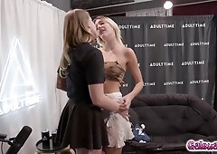 Octavia Red, The Best And Kenna James In Two Gorgeous And Exciting Ladies Alone On Set