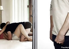 Spouse Caught His Cheating Wife And Jerked Off Secretly During the time that Watching