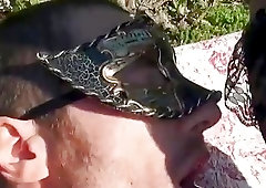 Dirty anal and blowjob with a pair of trannies