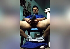 Gigantic Cock And Man Playing With It