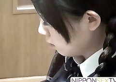 Japanese girl caught on secret cam while masturbating at library