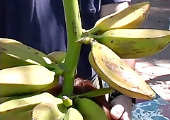 Naughty Step mother pounded outdoor by her Step son