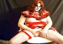 Trans clown babe Angel Wildfang catches you backstage for some naughty roleplay JOI