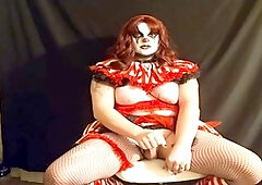 Trans clown babe Angel Wildfang catches you backstage for some naughty roleplay JOI
