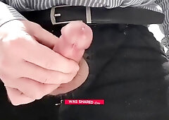 Little cock daddy wank at work with big cum spurt 3 9