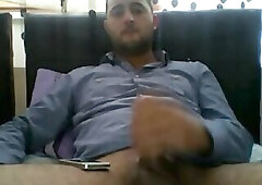 Horny turk cam phone jackoff