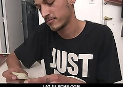 LatinLeche - Handsome Punk Sucks An Uncut Cock For Money