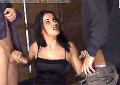 Merely for u Trio sex party with mother I'd like to fuck Jessica Gayle with lots of hair on her cunt and merry bazookas in a double penetration -