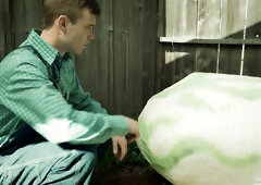 Horny gay dudes anal sex video