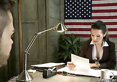 Corrupted titty Tranny agent bangs man