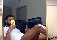 Brim With Me: Yam-sized Salami Plumbs Fleshlight in the Mirror (Only Jism If I Jizm Contest)