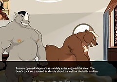 Web cam, playing video games, furry gay animation