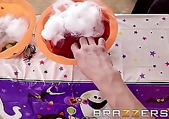 Penny Pax is having a great time during a private Haloween party, with her horny friends