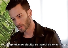 Handsome hunks take turns sucking cock and riding dick