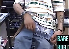 Latin Thug Horny at work