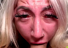 Stripper Raven Banks Rough Deepthroat Face Fuck