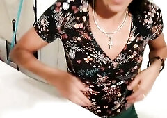 Teacher and Student, the solely way this babe can make him learn