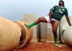 After the football match, The Hunter Black enjoys some solo outdoor action