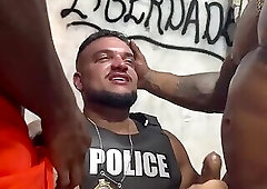 Fucked by two hot black guys in prison