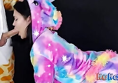 Deep Throat Struggle: His Huge Cock Fills My Throat