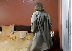 My very sexy wife shows off in erotic underware and asks for cum in front of her