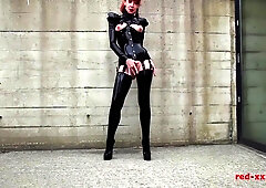 Red Xxx, Mistress Red And Mistress Latex - Red Mistress + Black Latex