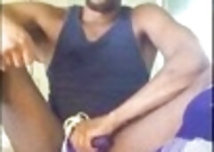 Straight man, straight guy, gay cumshot