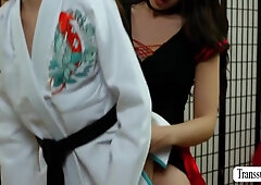 Fake Karate Master Get Banged By Black Belt Ts With Selena Love And Kasey Kei