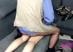 Veiled wife surrenders to forbidden passion with a man in medical scrubs