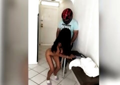 delivery chap lets himself be tempted and I give him my booty