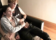 Horny twinks share the night together after a sensual oral teaser