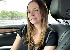 Hot Latin Chick mother I'd like to fuck Gets Lustful in Car Ride and Bangs in Back Seat - Havana Bleu -