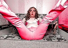 Cumming Sexy Legs Ladyboy Hawt Transsexual Cute Crossdresser With Abdomen Dancer Petticoat