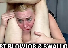 Deepthroating Until I Get A Large Cum Load