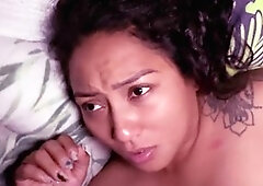 Stunning Latin cutie Susyzuperpete gives a rich guy a blow job and gets it all over her face