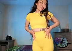 Small tits, cameltoe