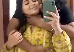 Gouthami reddy manthena having Romance with husband's friend pressing boobs secretly
