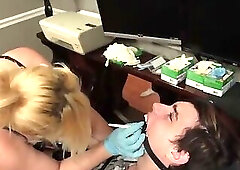 dentist bondage blowjob