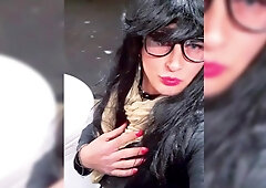 Crossdresser french marvelous street sissy station