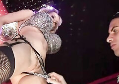 Gorgeous blond hotty can't refuse his large hard wang