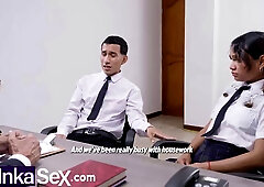 Latino Twinks Receive Sex and Anal Therapy by Old Director