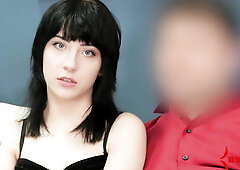 Bound hoe gets throat banged