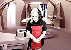 Star bitch movie scene 01: Return from planet Funtari VII (star trek parody)